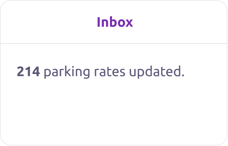 Parking rates are live and constantly updated